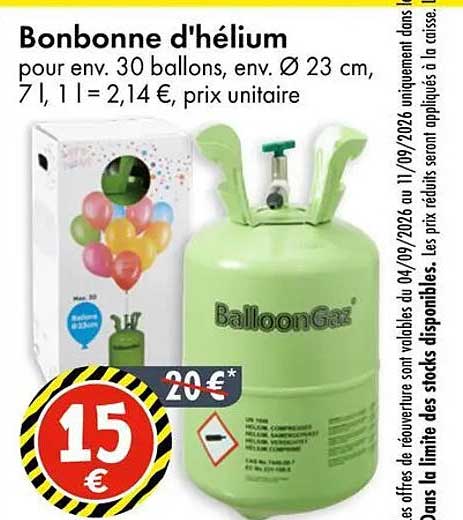 Bonbonne d’hélium