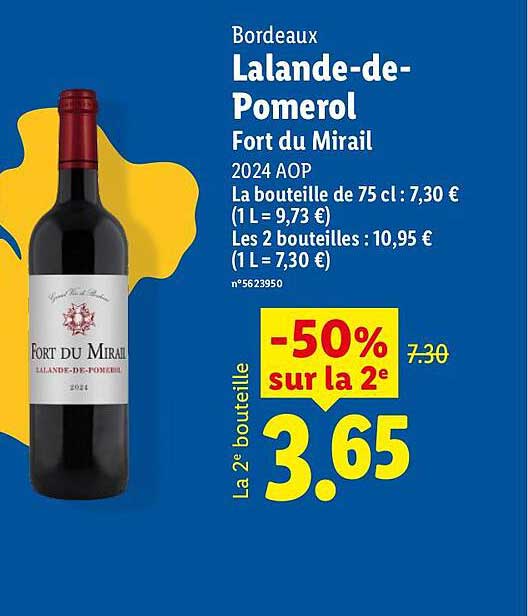Bordeaux Lalande-de-Pomerol Fort du Mirail 2024 AOP
