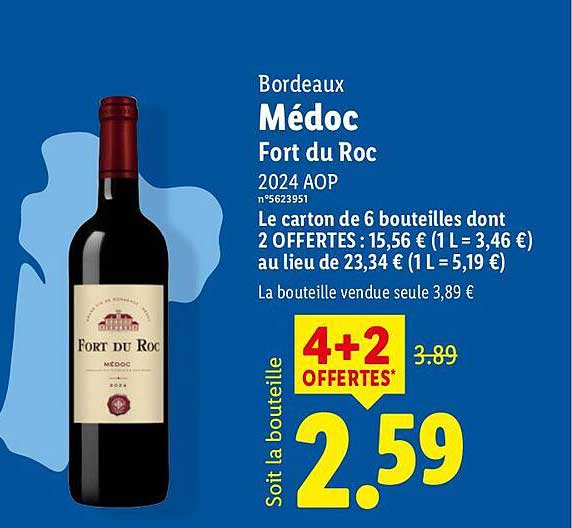 Bordeaux Médoc Fort du Roc 2024 AOP