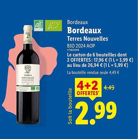 Bordeaux Terres Nouvelles BJO 2024 AOP