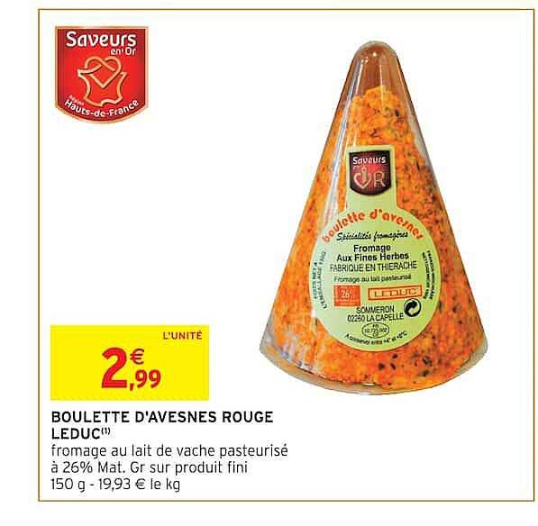 BOULETTE D'AVESNES ROUGE LEDUC™