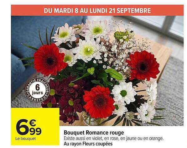 Bouquet Romance rouge