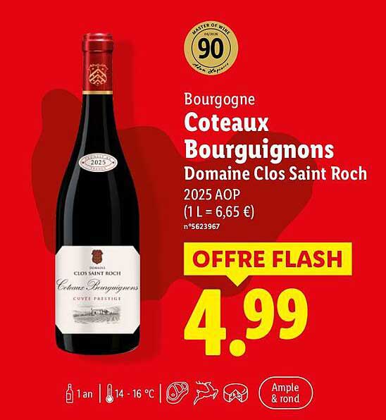 Bourgogne Coteaux Bourguignons Domaine Clos Saint Roch 2025 AOP