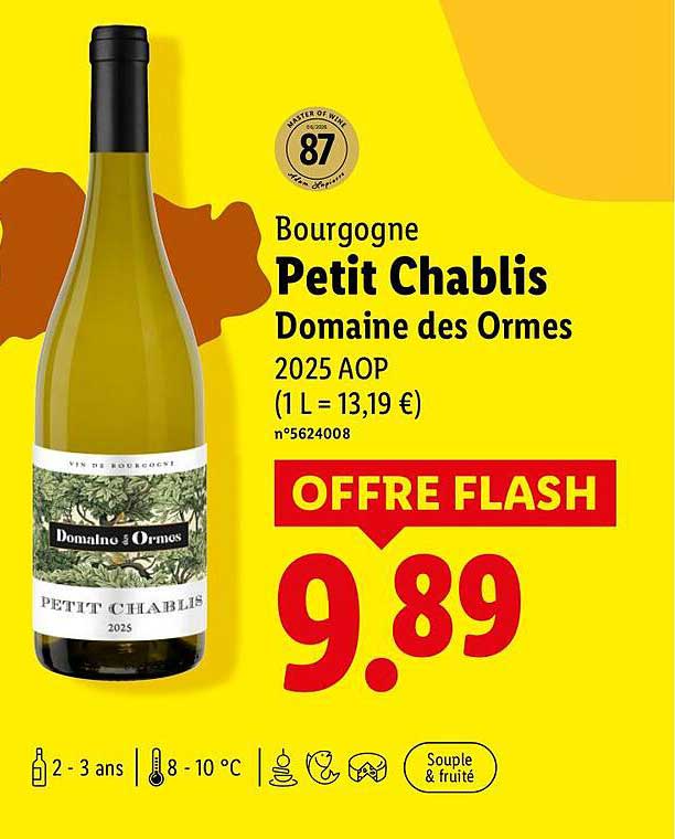 Bourgogne Petit Chablis Domaine des Ormes 2025 AOP