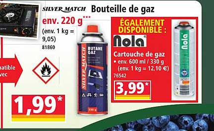 Bouteille de gaz env. 220 g***