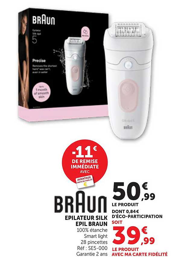 BRAUN EPILATEUR SILK EPIL BRAUN