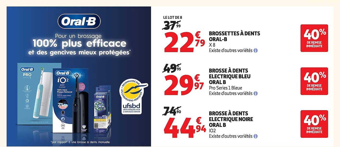 BROSSETTES À DENTS ORAL-B