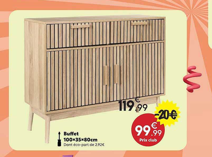Buffet 100×35×80cm