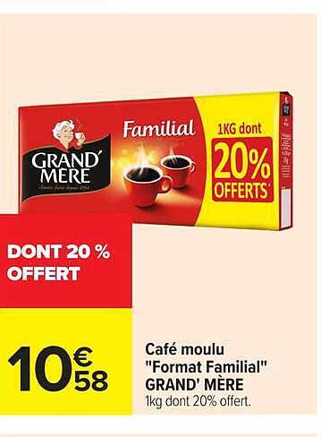 Café moulu "Format Familial" GRAND'MERE