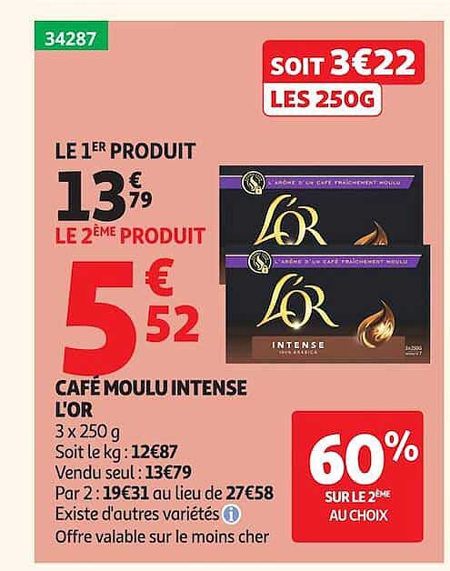 CAFÉ MOULU INTENSE LOR