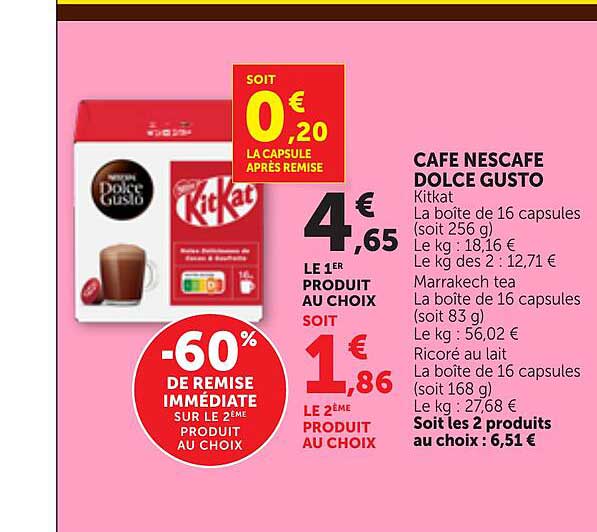 CAFÉ NESCAFÉ DOLCE GUSTO