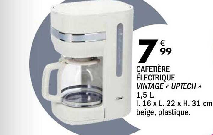 CAFETIÈRE ÉLECTRIQUE VINTAGE « UPTECH »