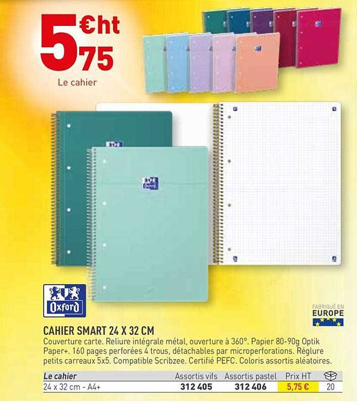 CAHIER SMART 24 X 32 CM