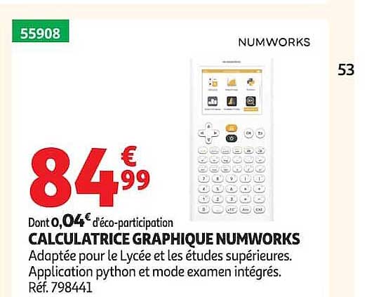CALCULATRICE GRAPHIQUE NUMWORKS
