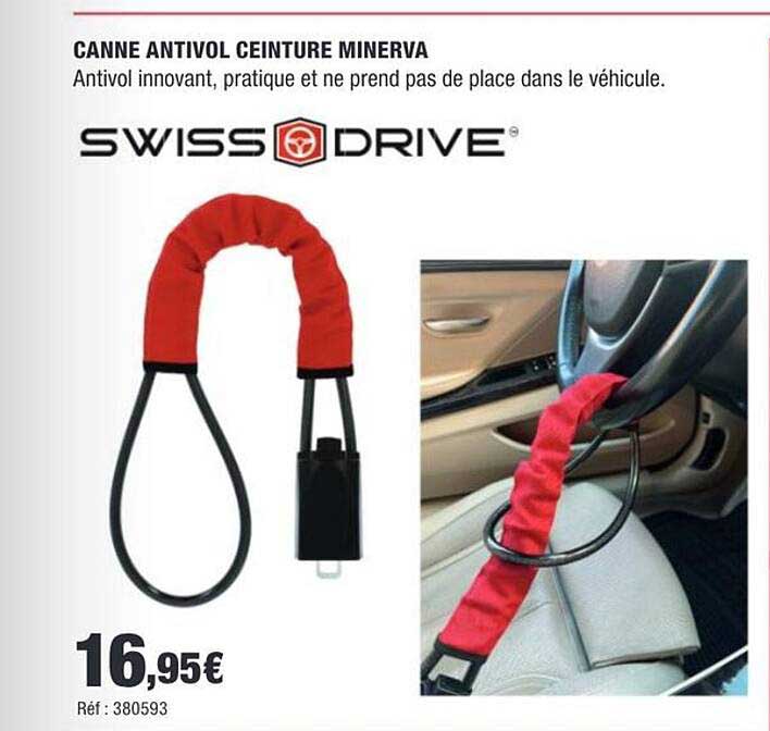 CANNE ANTIVOL CEINTURE MINERVA