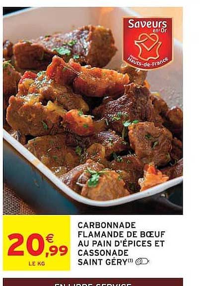 CARBONNADE FLAMANDE DE BŒUF AU PAIN D'ÉPICES ET CASSONADE SAINT GÉRY