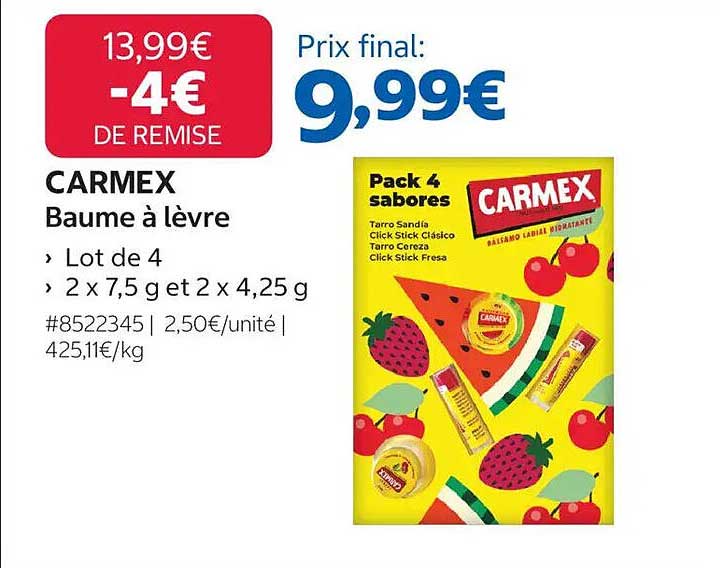 CARMEX Baume à lèvre