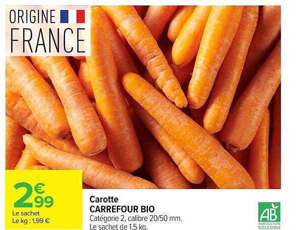 Carotte CARREFOUR BIO