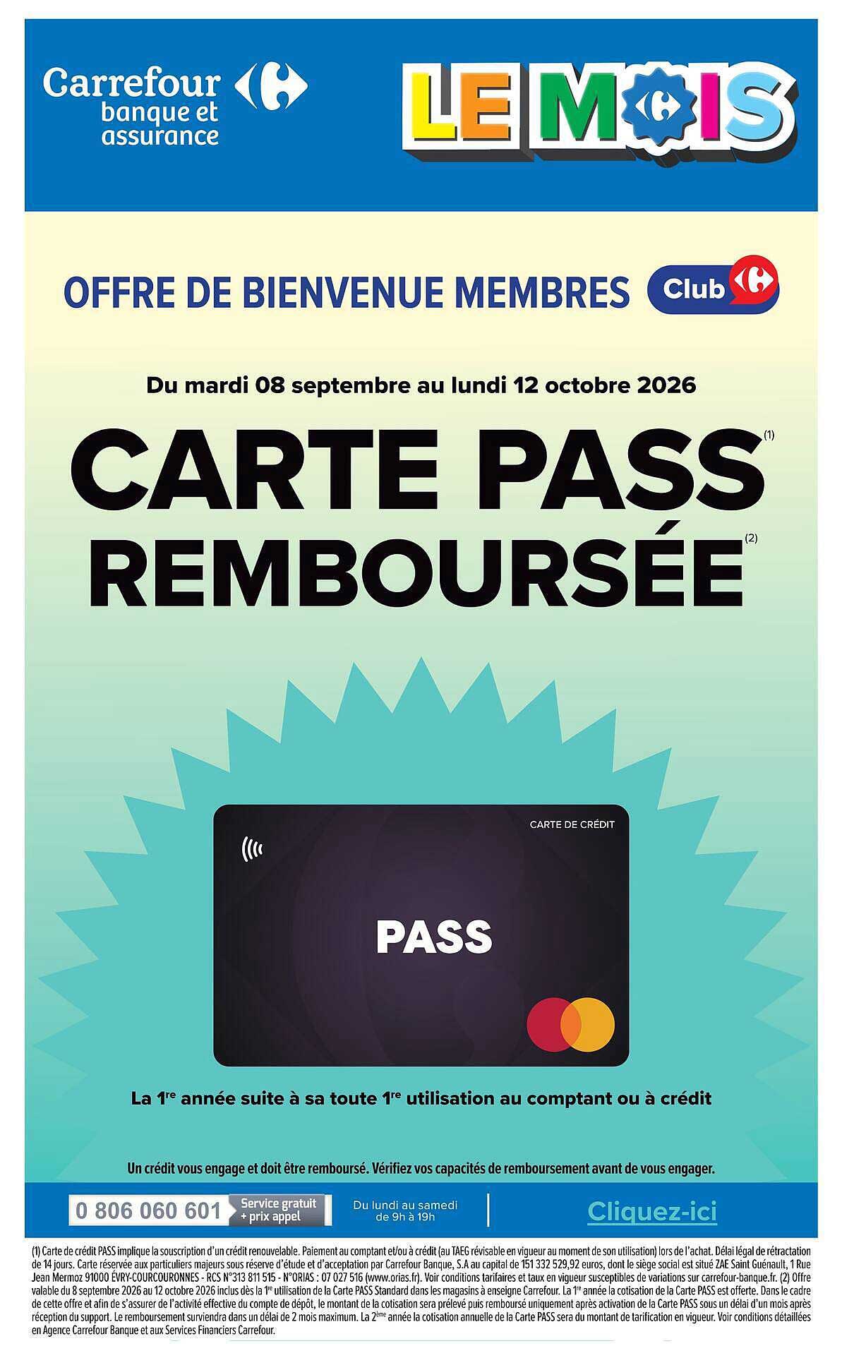CARTE PASS REMBOURSÉE