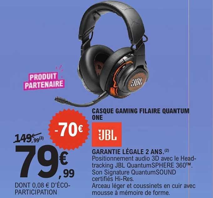CASQUE GAMING FILAIRE QUANTUM ONE