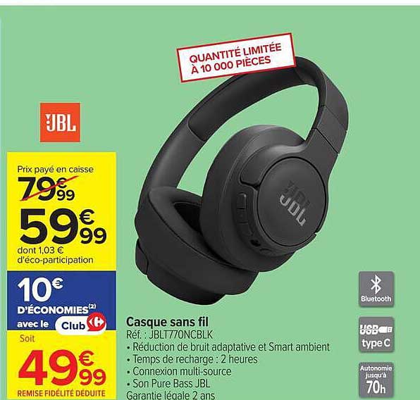 Casque sans fil