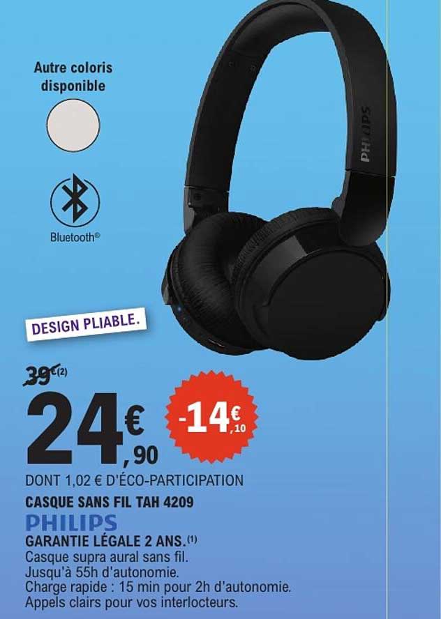 CASQUE SANS FIL TAH 4209 PHILIPS