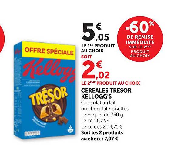 CEREALES TRESOR KELLOGG'S