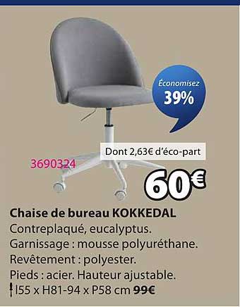 Chaise de bureau KOKKEDAL