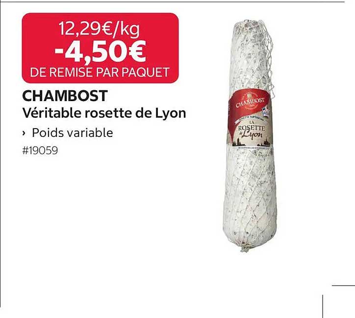 CHAMBOST Véritable rosette de Lyon