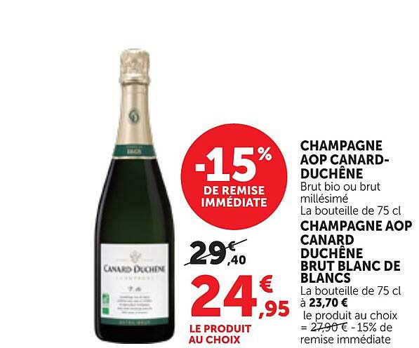 CHAMPAGNE AOP CANARD-DUCHÊNE BRUT BLANC DE BLANCS
