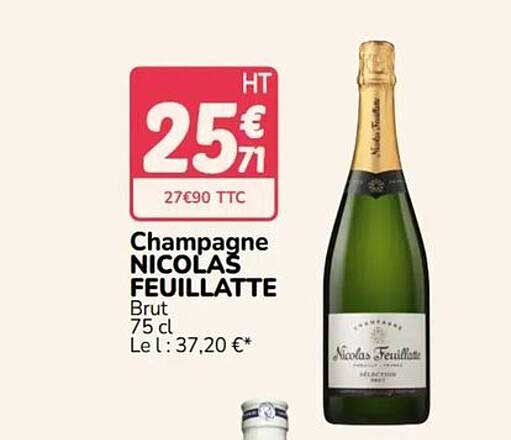 Champagne NICOLAS FEUILLATTE Brut 75 cl