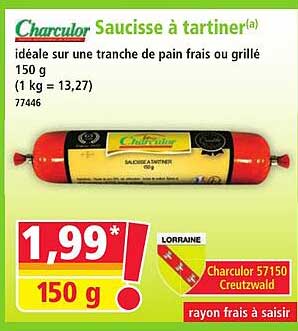 Charculor Saucisse à tartiner(a)
