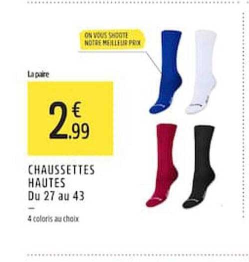 CHAUSSETTES HAUTES Du 27 au 43