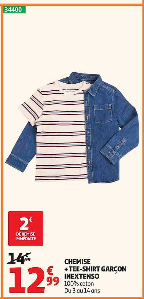 CHEMISE + TEE-SHIRT GARÇON INEXTENSO