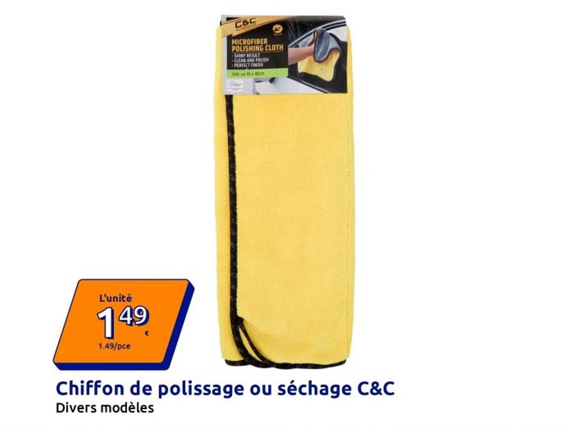 Chiffon de polissage ou séchage C&C