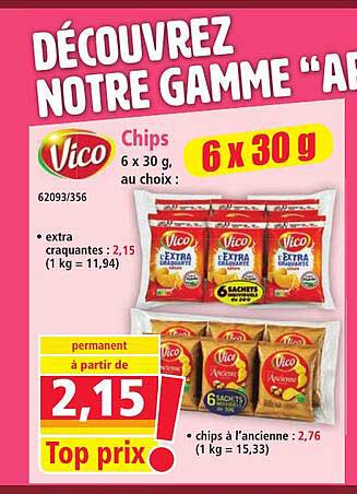Chips 6 x 30 g, au choix :