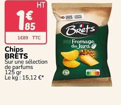 Chips BRETS Sur une sélection de parfums 125 gr