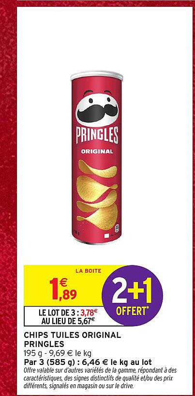 CHIPS TUILES ORIGINAL PRINGLES