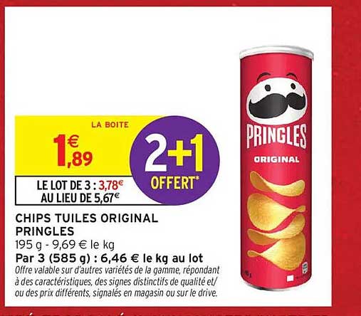 CHIPS TUILES ORIGINAL PRINGLES