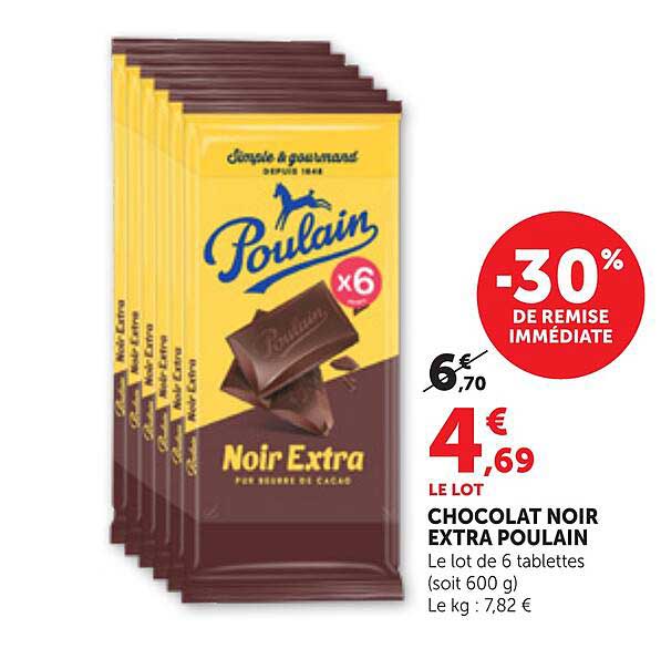 CHOCOLAT NOIR EXTRA POULAIN