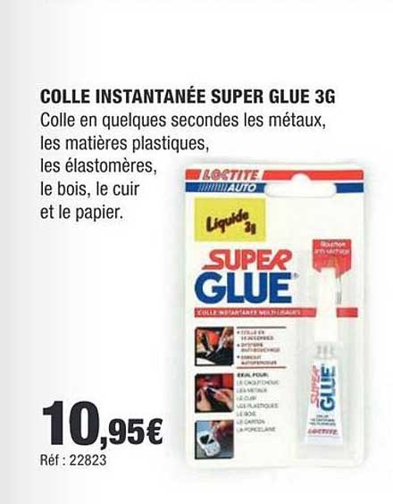 COLLE INSTANTANÉE SUPER GLUE 3G