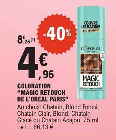 COLORATION “MAGIC RETOUCH” DE L’OREAL PARIS