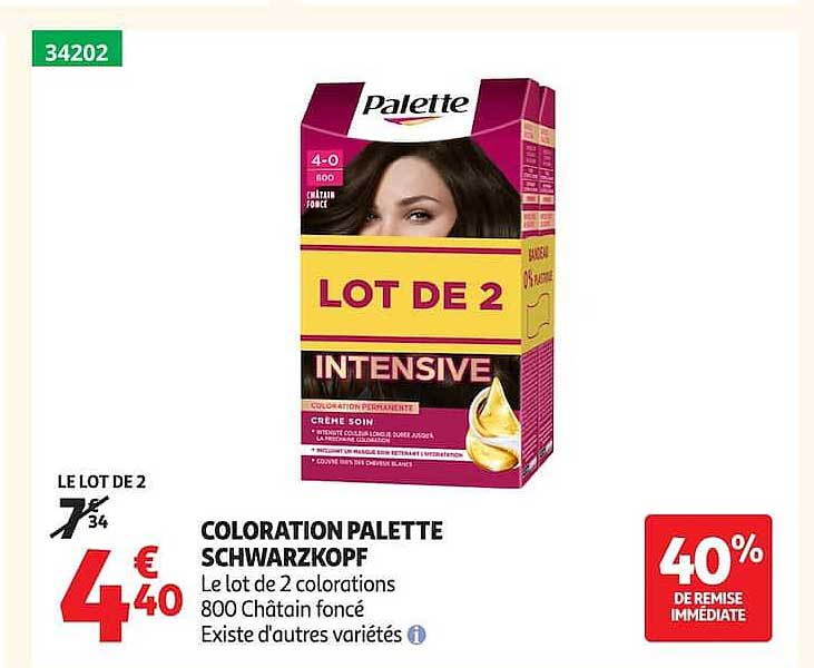 COLORATION PALETTE SCHWARZKOPF