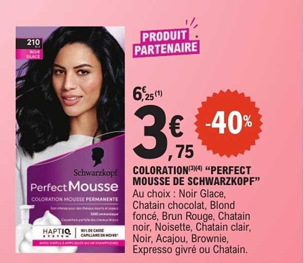 COLORATION(3)(4) “PERFECT MOUSSE DE SCHWARZKOPF”