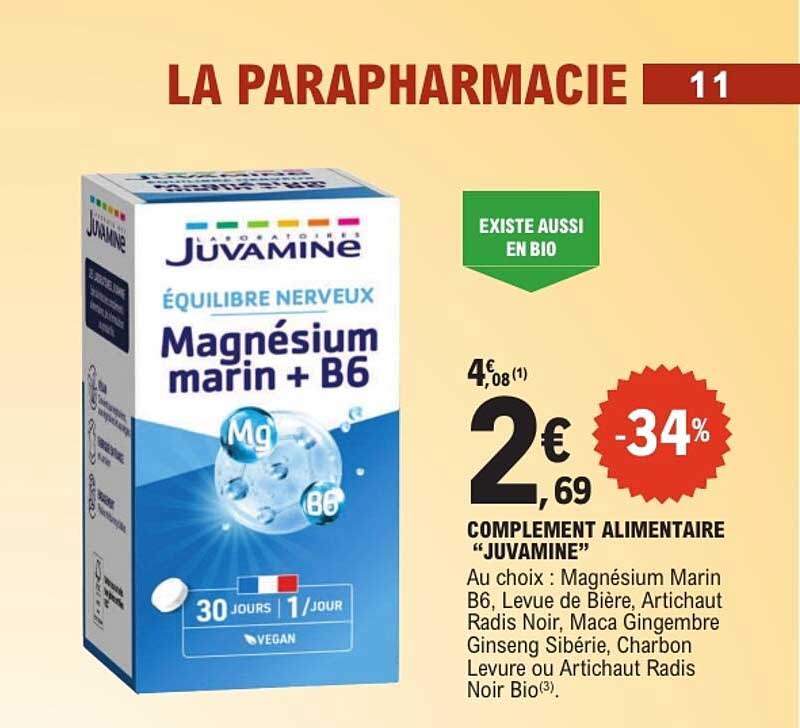 COMPLEMENT ALIMENTAIRE « JUVAMINE »