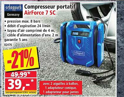 Compresseur portatif AirForce 7 SC