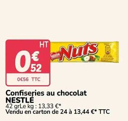 Confiseries au chocolat NESTLE