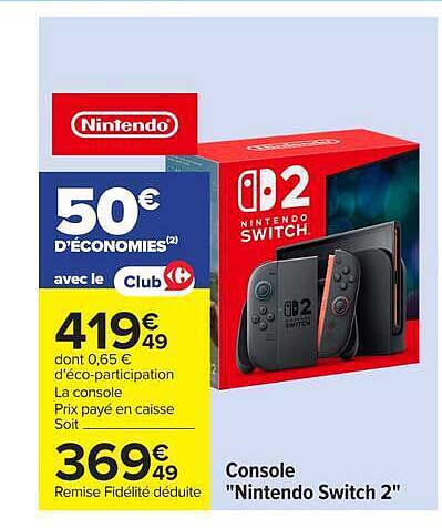 Console "Nintendo Switch 2"