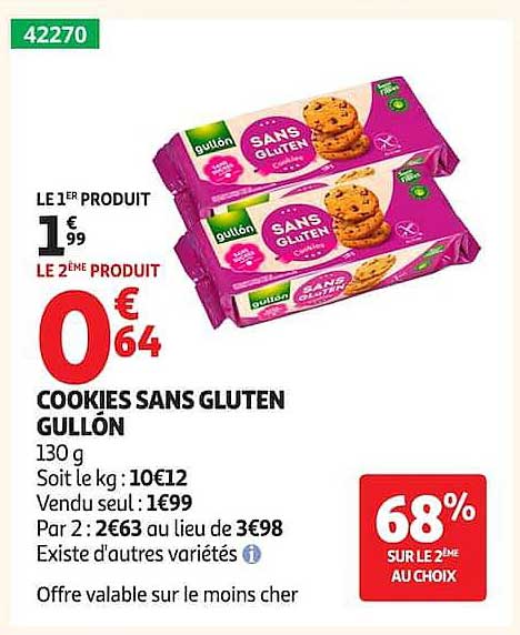 COOKIES SANS GLUTEN GULLÓN
