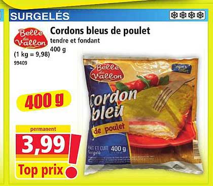 Cordons bleus de poulet